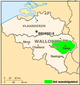 Geografische ligging Ardennen