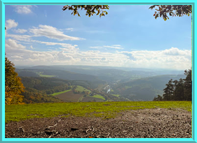 Uitzicht over Coo op het hoogste punt Uitzicht over Coo op het hoogste punt
